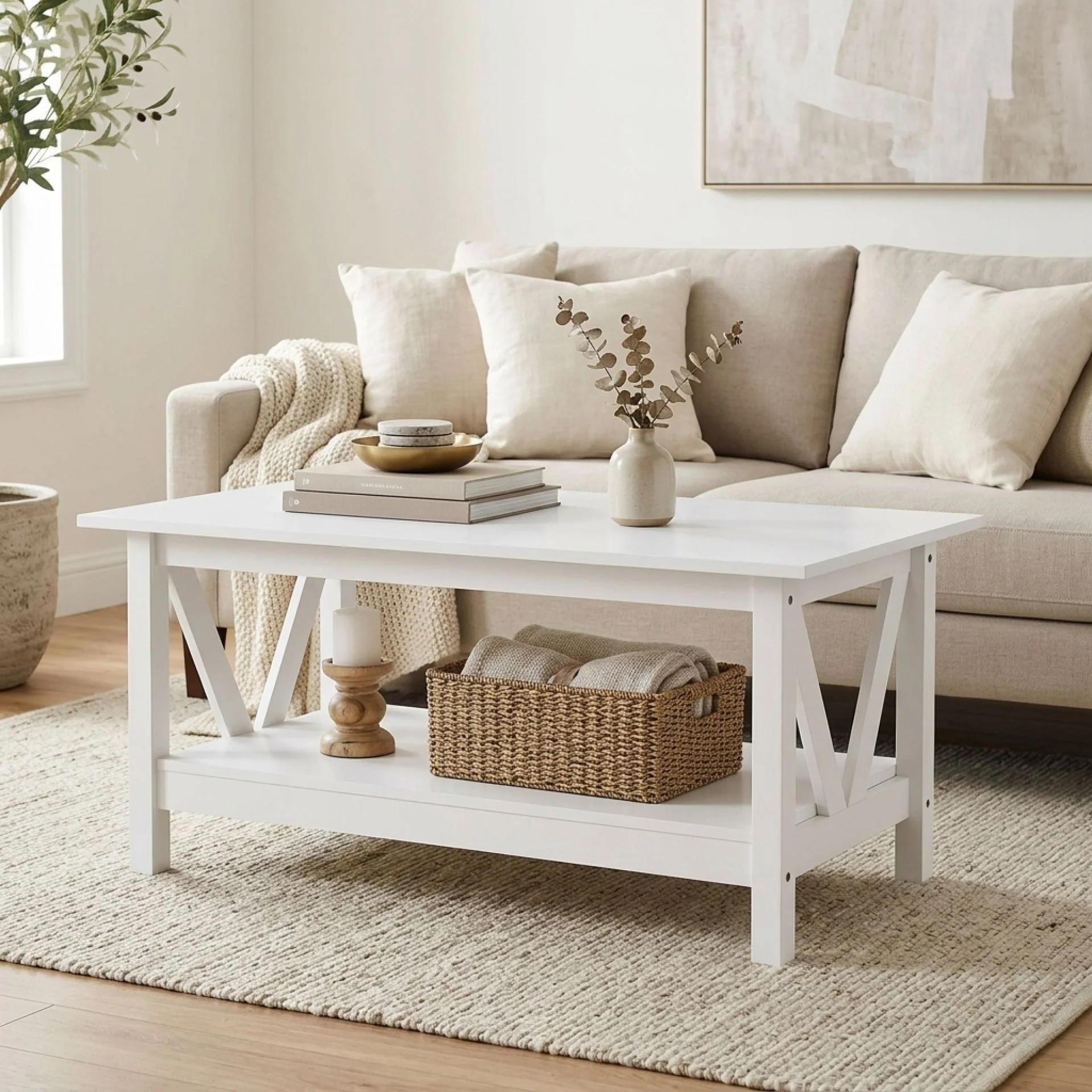 Wister Coffee Table - White - Image 4