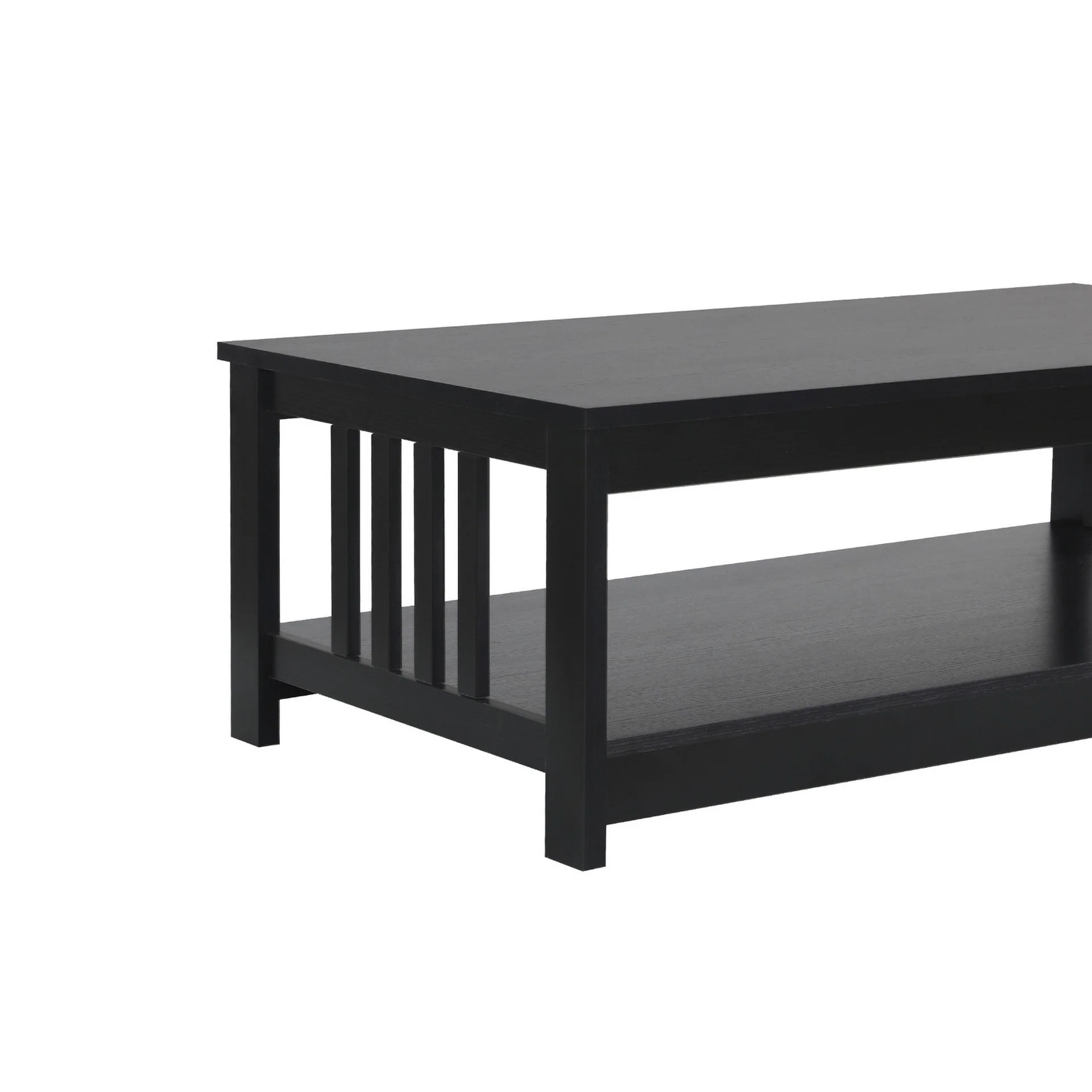 Wular Rectangle Coffee Table - Black - Image 11