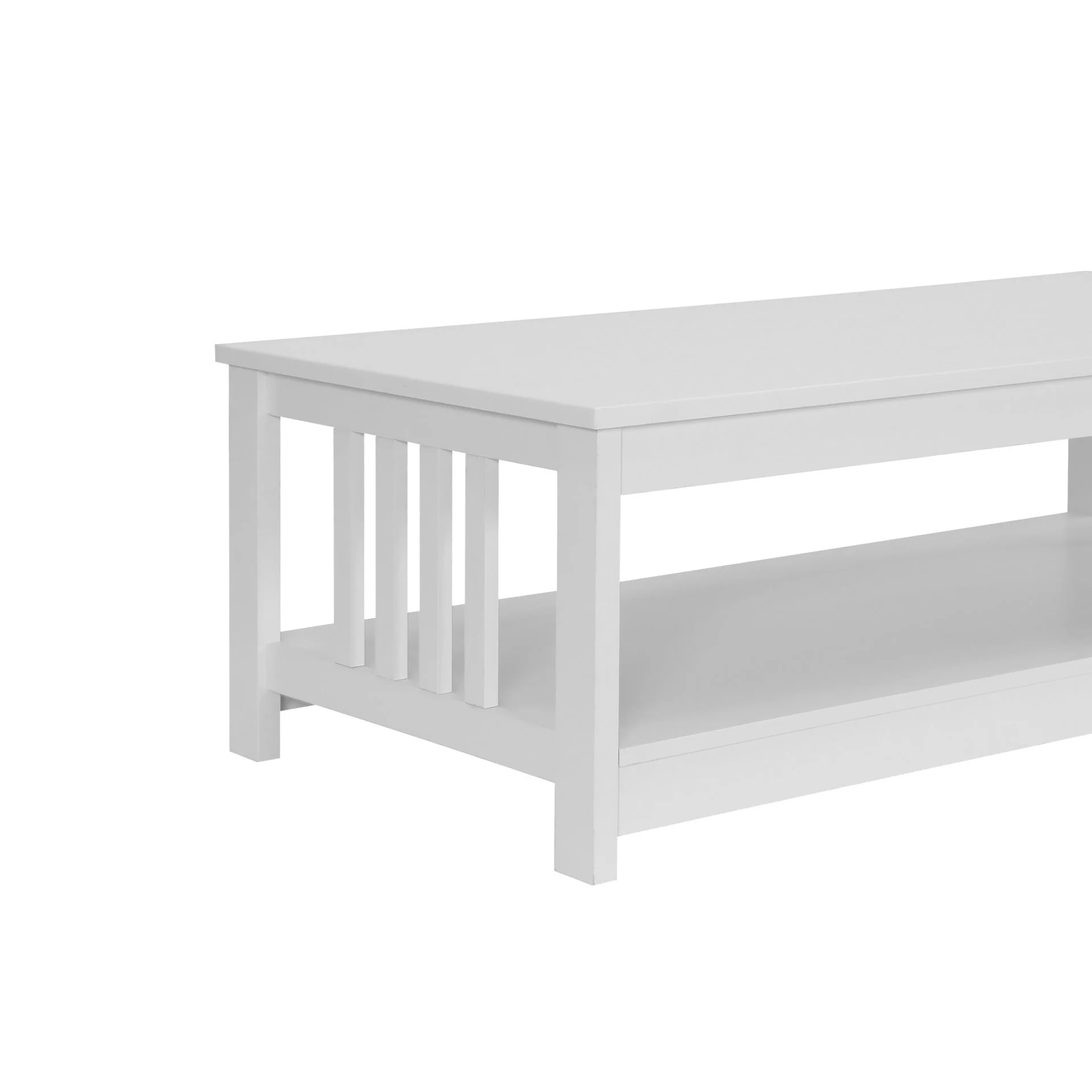 Wular Rectangle Coffee Table - White - Image 11