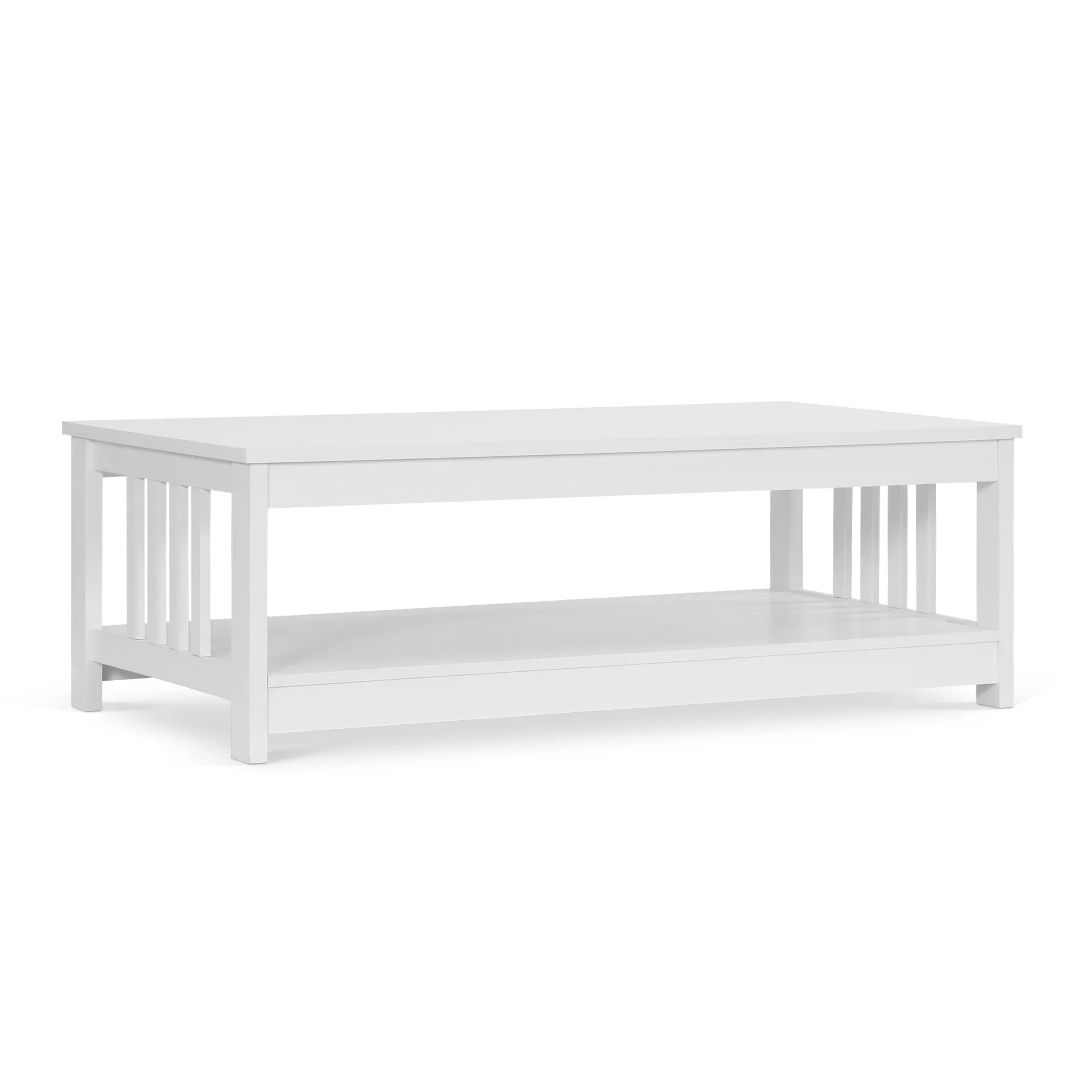 Wular Rectangle Coffee Table - White - Image 9