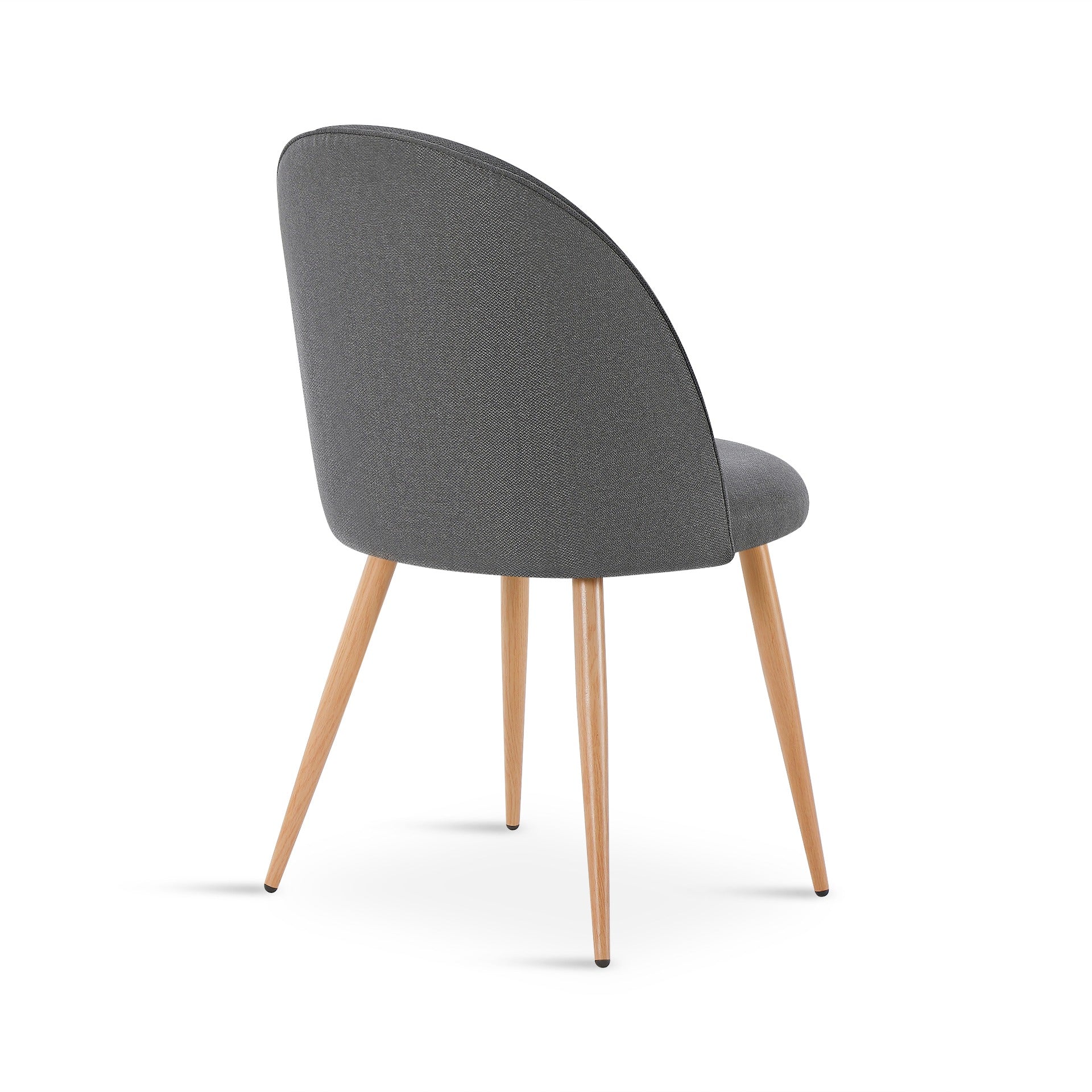 Wyatt Linen Dining Chair - Set of 2 - Dark Grey - Image 7