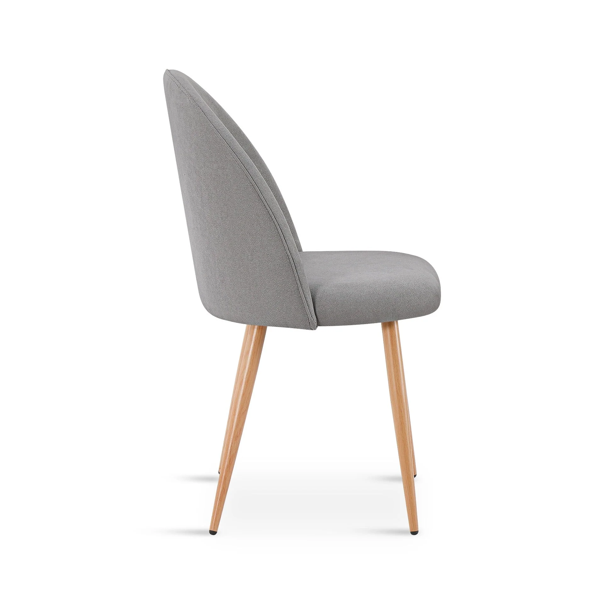 Wyatt Linen Dining Chair - Set of 2 - Light Grey - Image 9