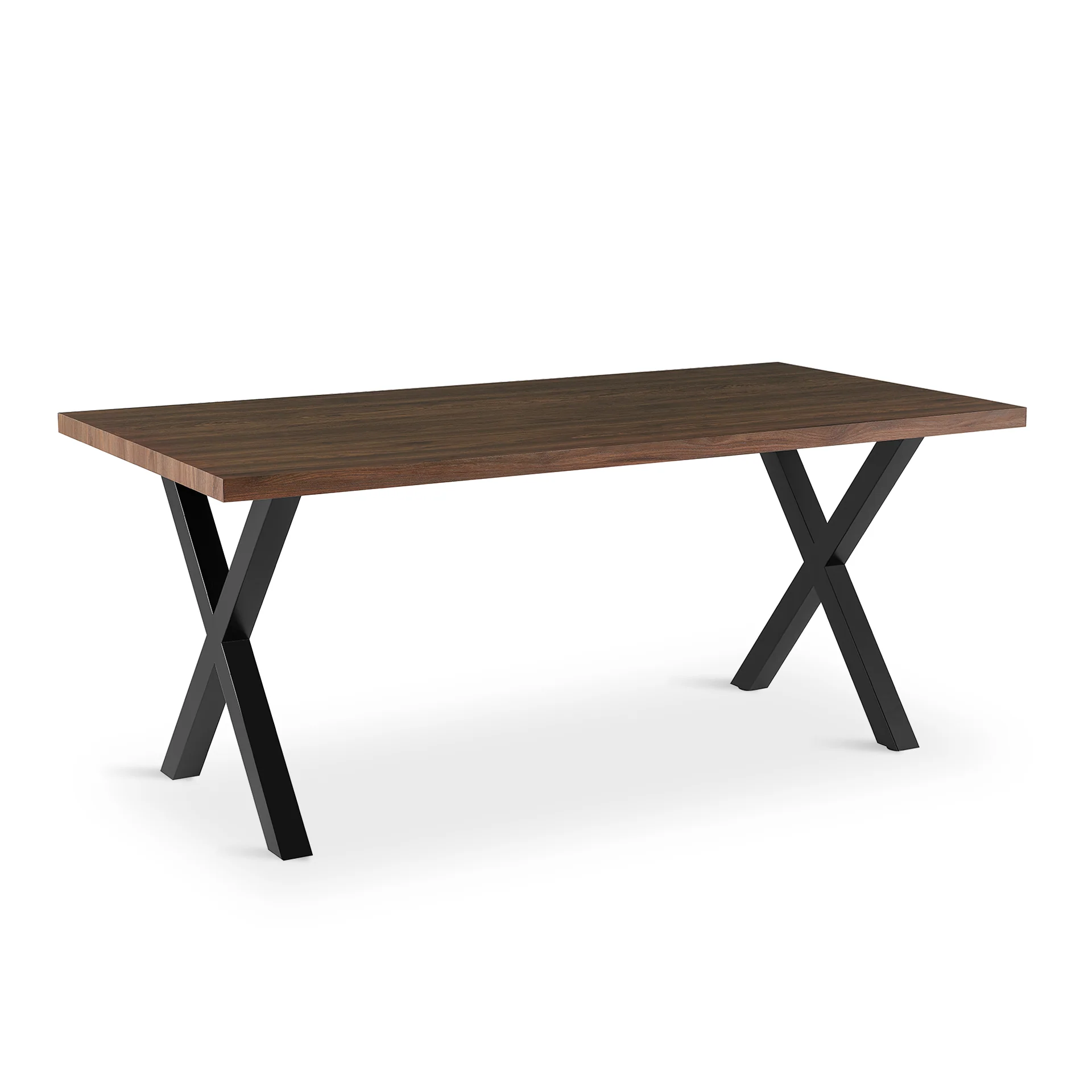 Xavron Rectangle Dining Table 180x90cm - Walnut - Image 7