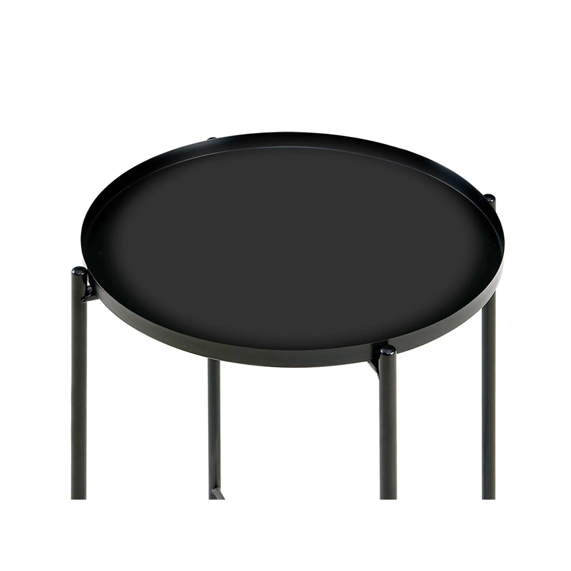 Xenia Round Coffee Table - Black - Image 6