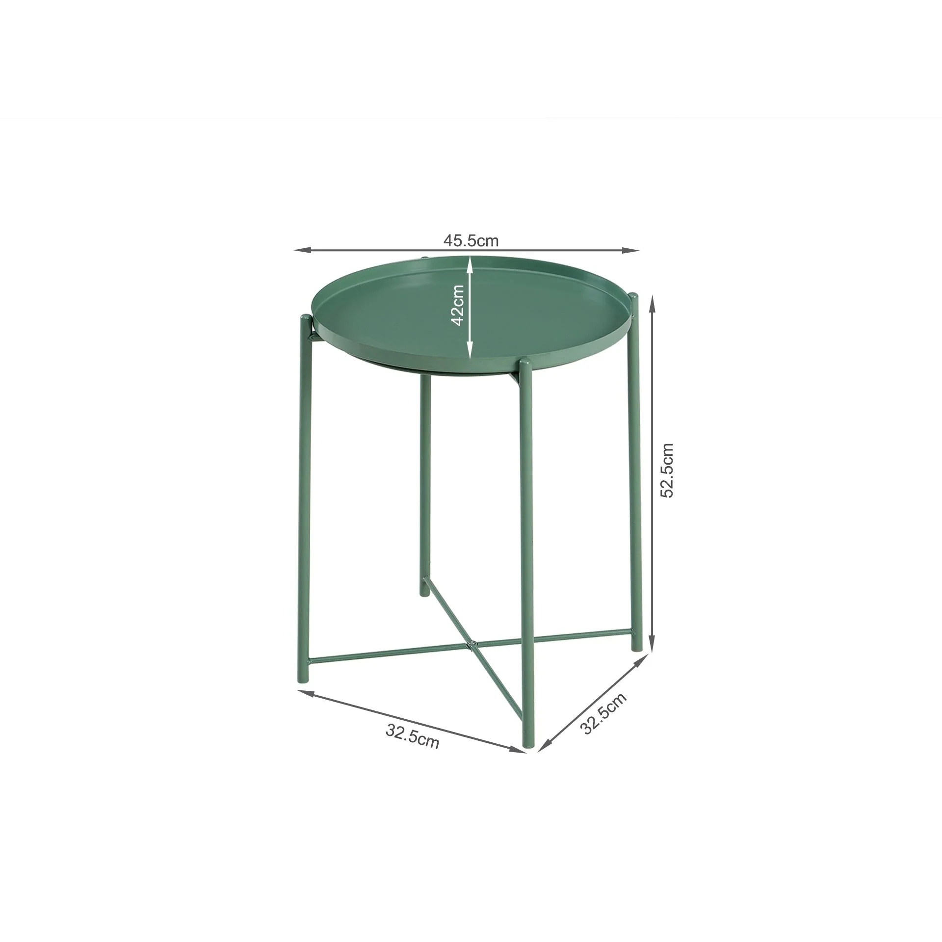 Xenia Round Coffee Table - Green - Image 8