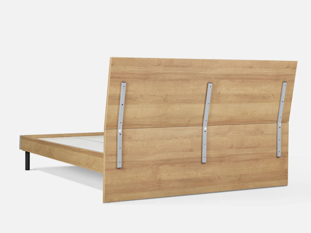 XOAN King Wooden Bed Frame - Oak - Image 6