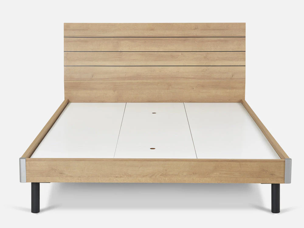 XOAN Queen Wooden Bed Frame - Oak - Image 4