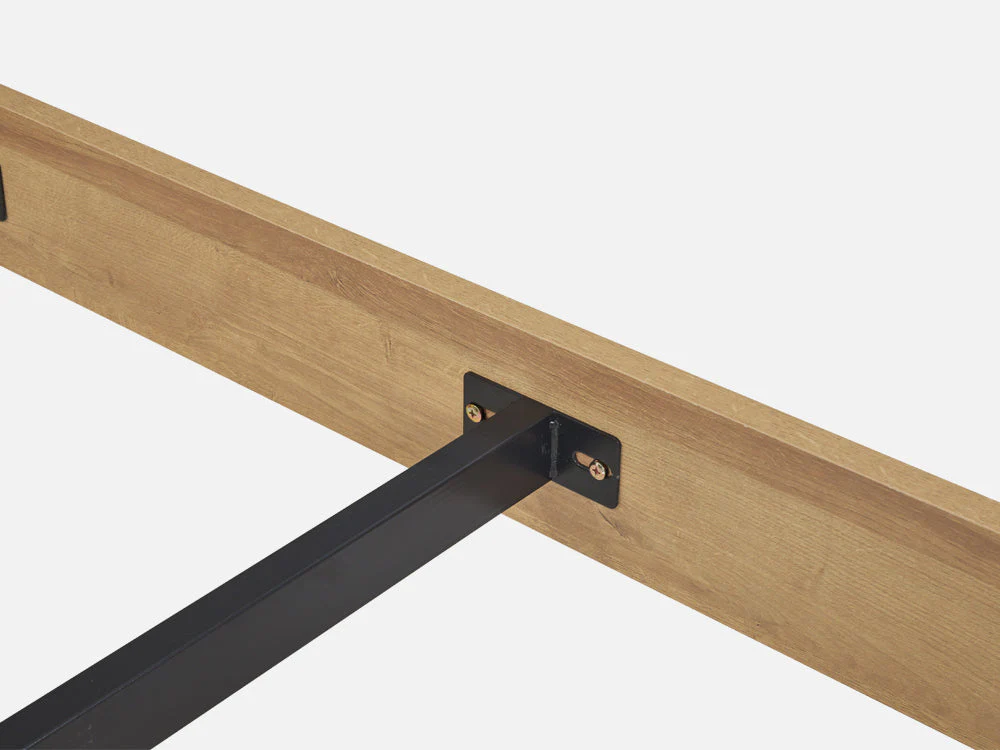 XOAN Queen Wooden Bed Frame - Oak - Image 7