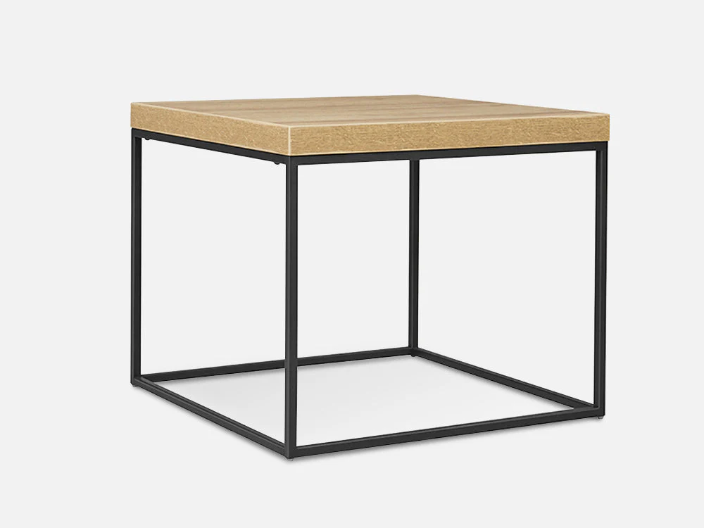 XOAN Square Coffee Table Side Table - Oak - Image 2