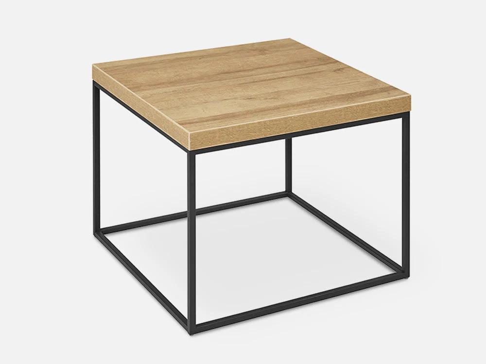 XOAN Square Coffee Table Side Table - Oak - Image 3