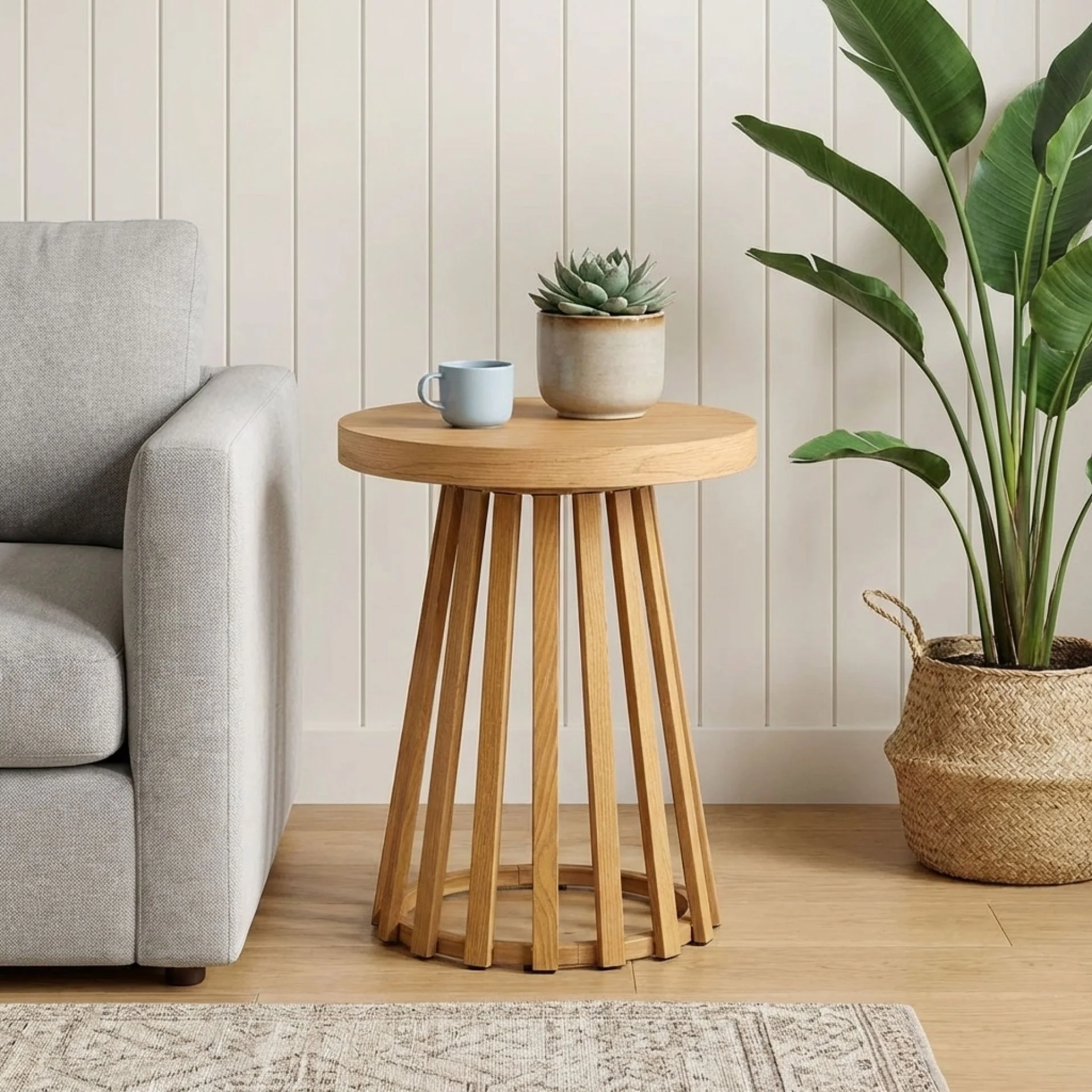 Yardley Round Coffee Table 45cm - Oak