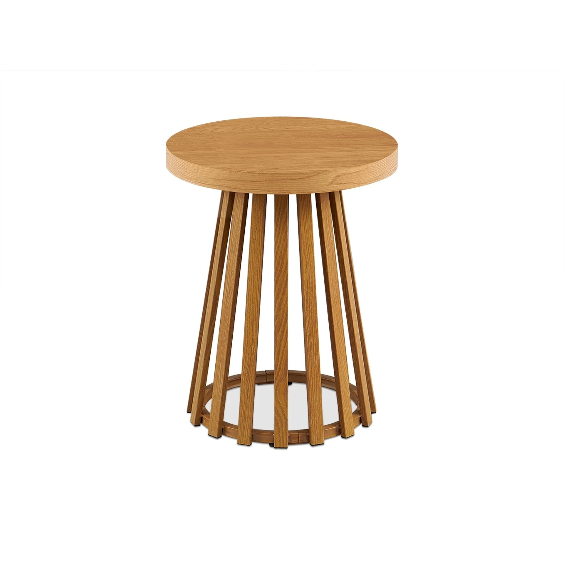Yardley Round Coffee Table 45cm - Oak - Image 5