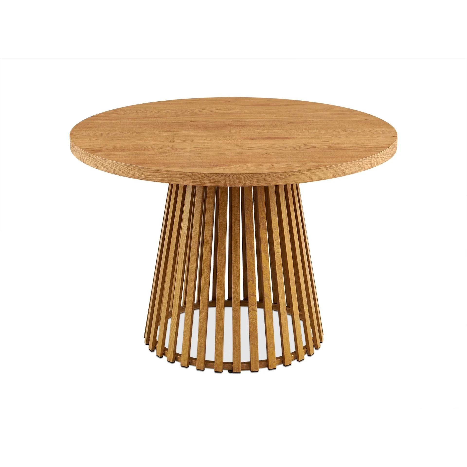Yardley Round Dining Table 110 x 75cm - Oak - Image 5