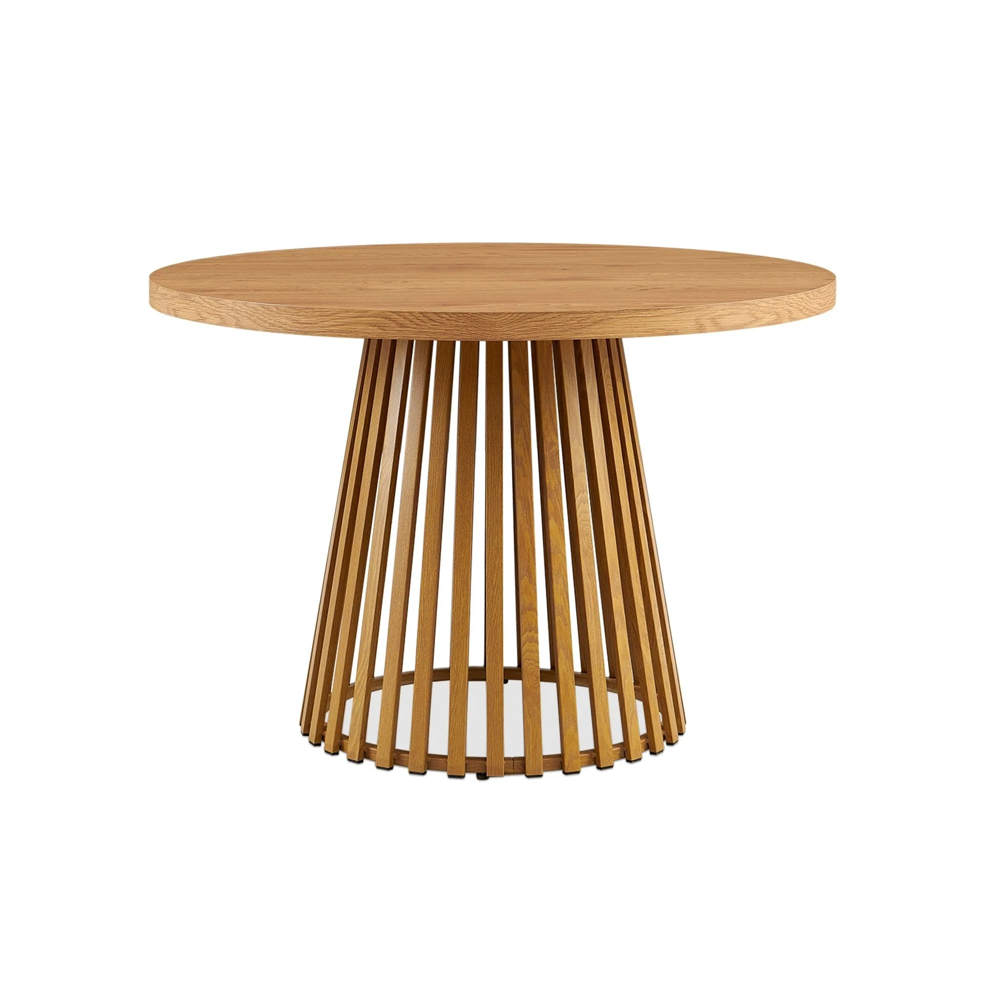 Yardley Round Dining Table 110 x 75cm - Oak - Image 6