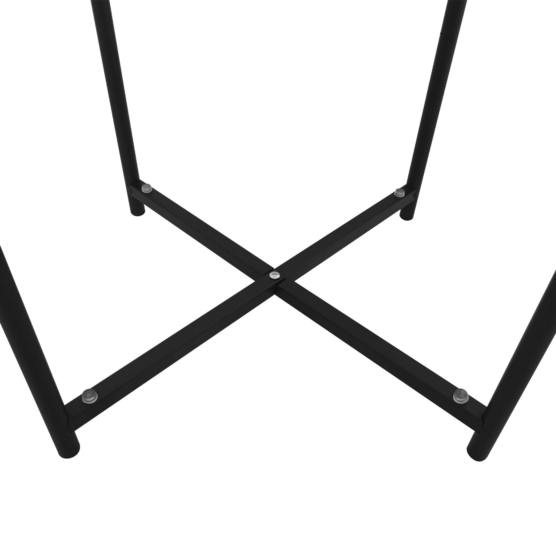 Zen Round Coffee Table with Shelf - Black - Image 8