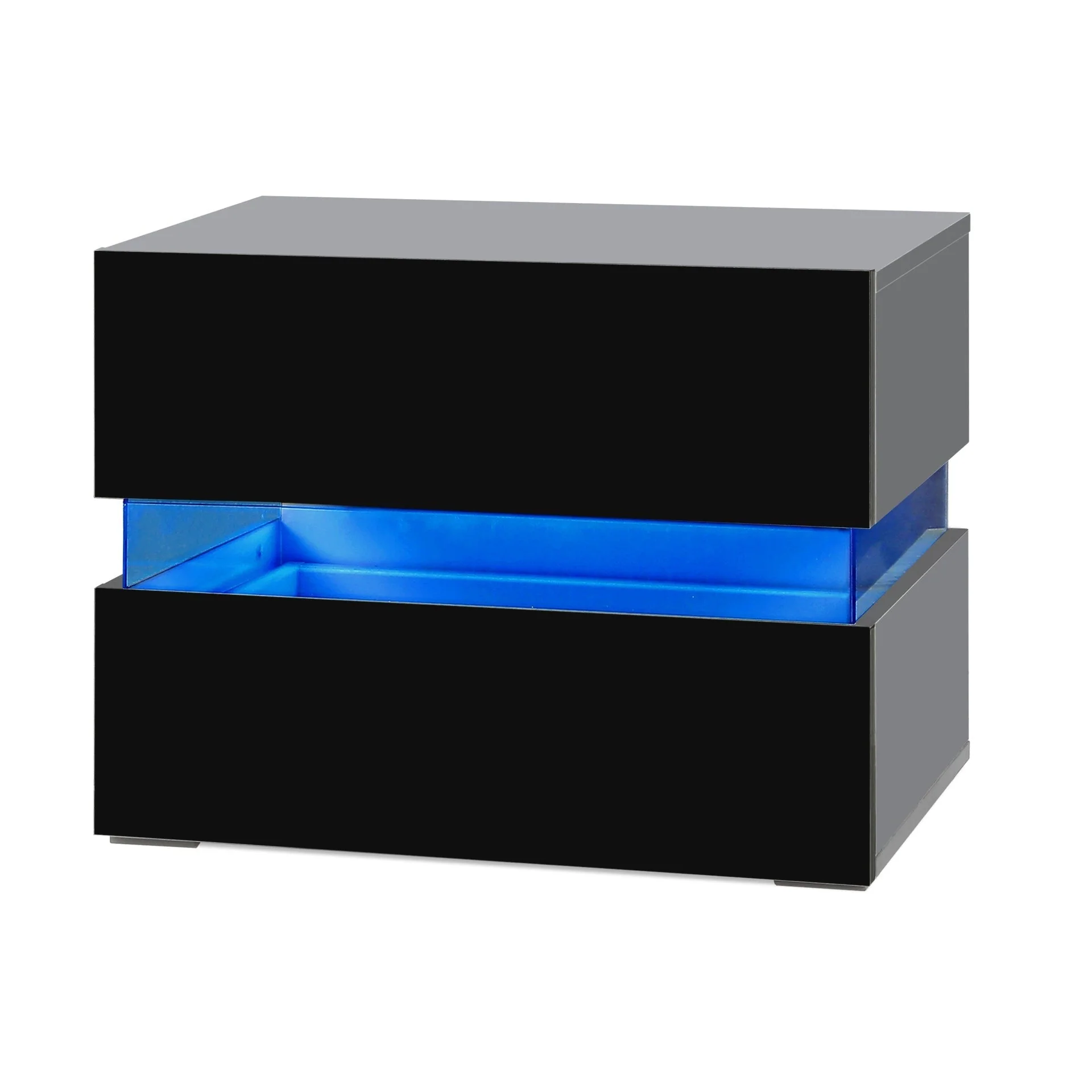 Zion LED Bedside Table - Black - Image 3