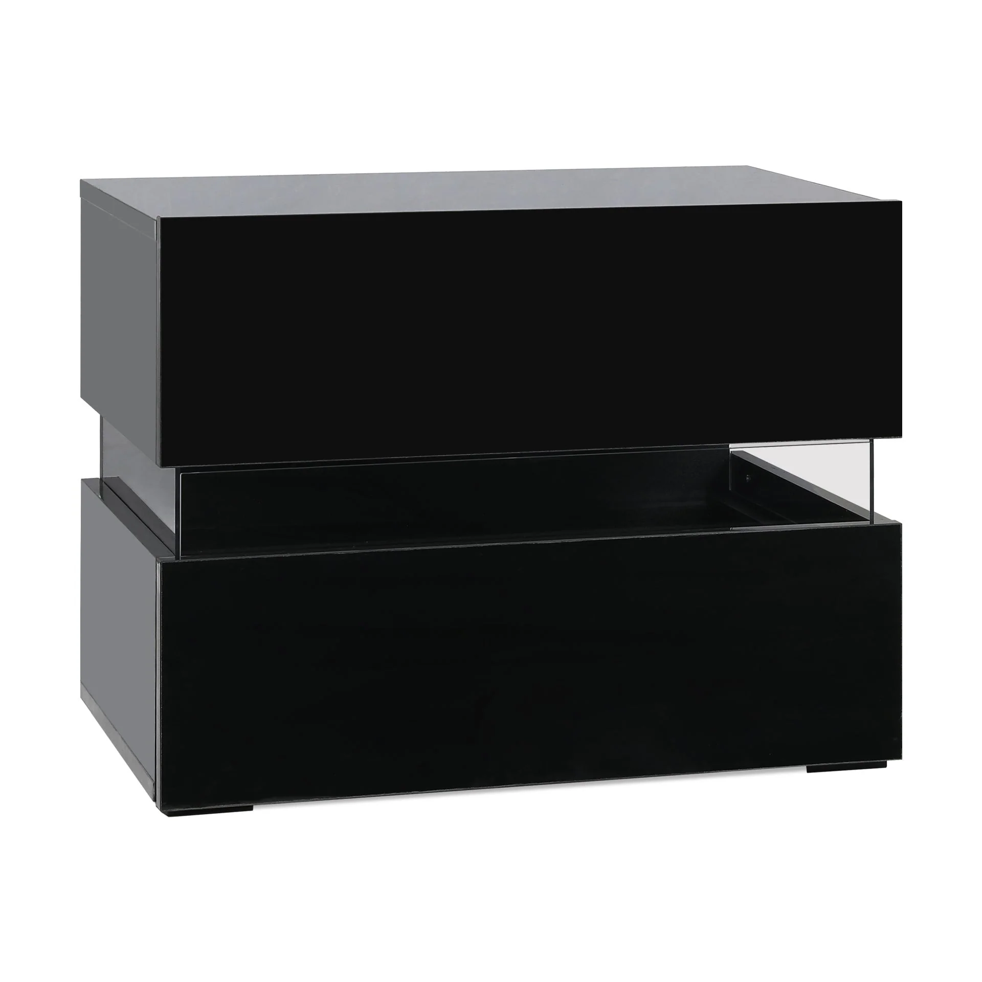 Zion LED Bedside Table - Black - Image 6