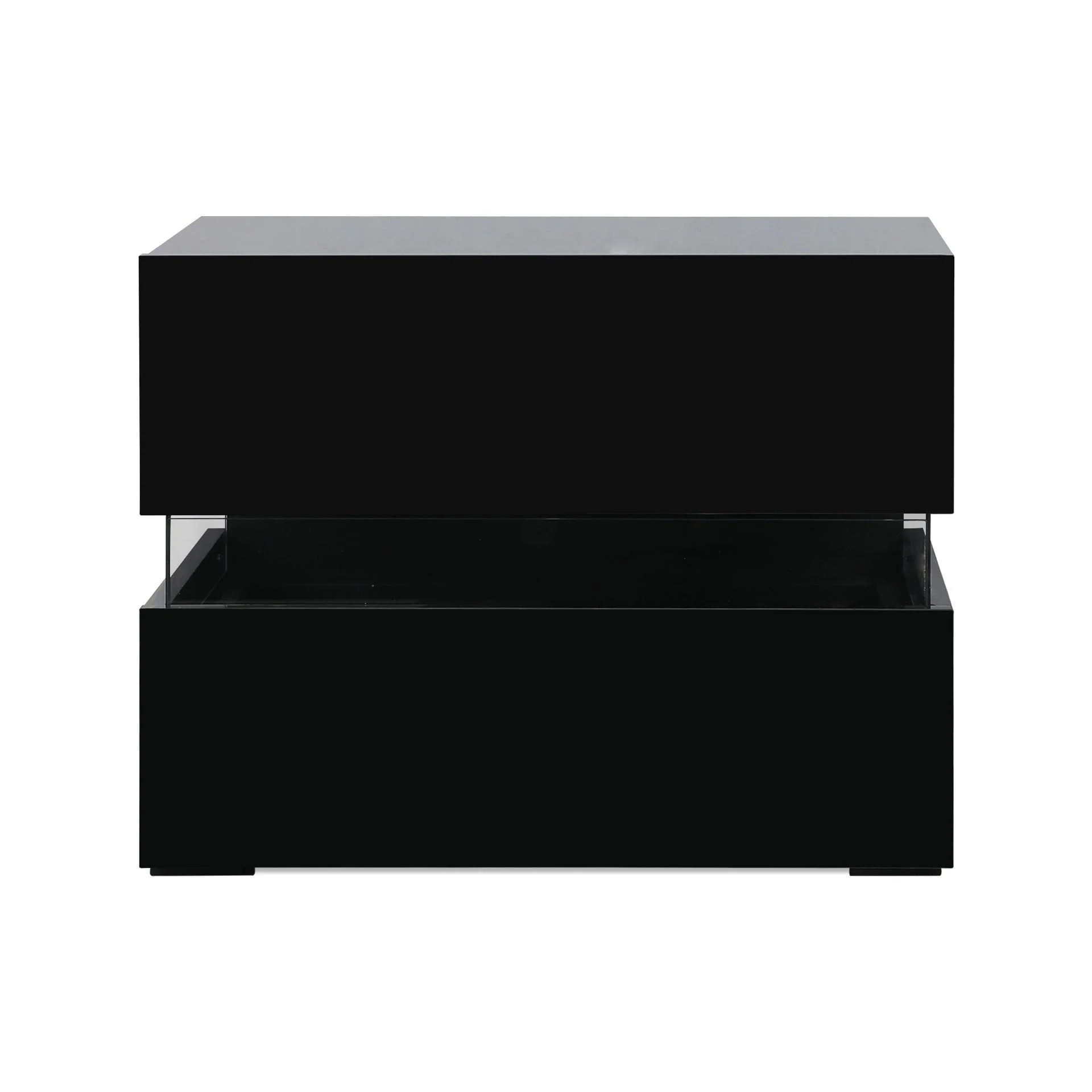 Zion LED Bedside Table - Black - Image 7