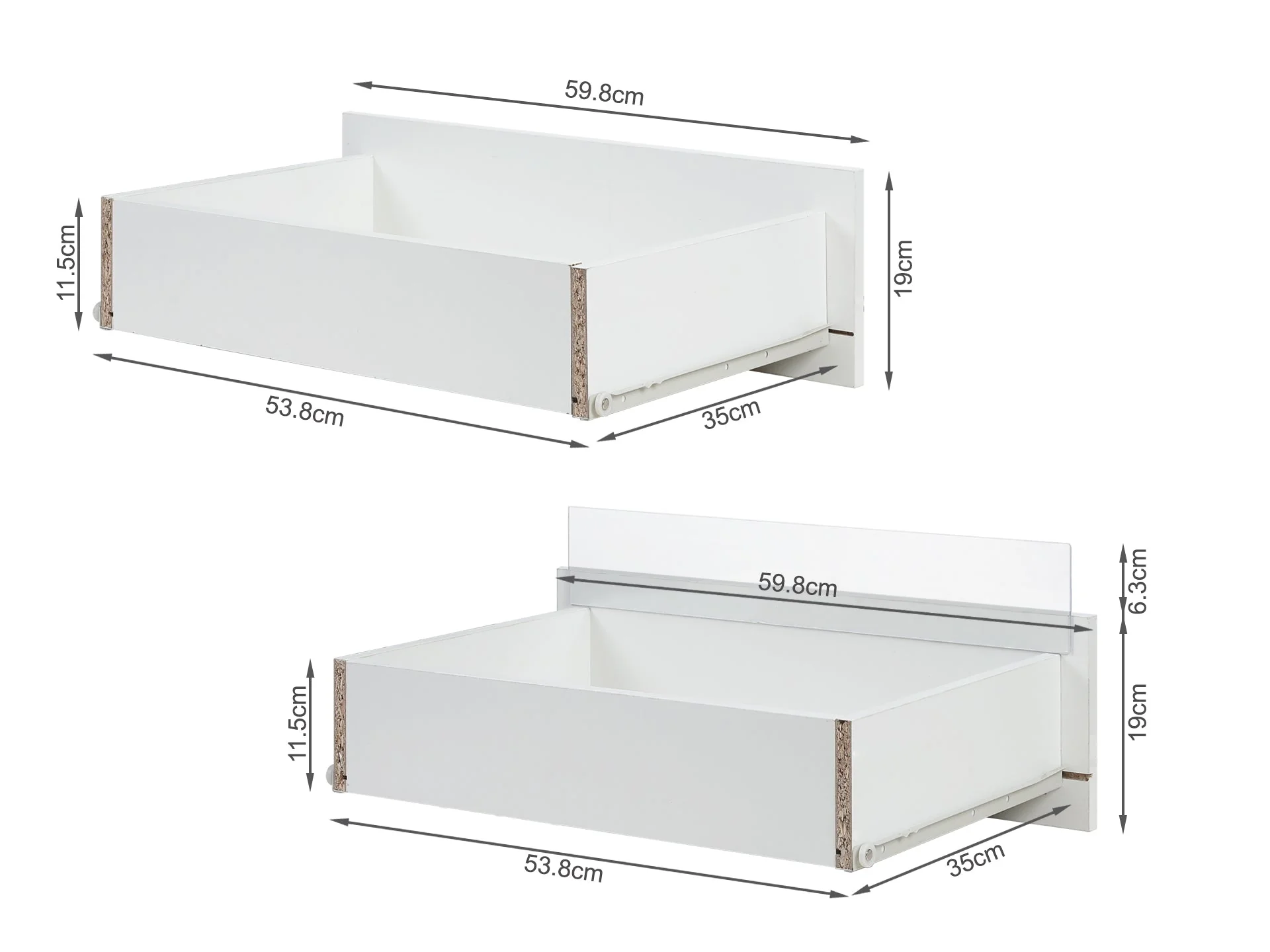 Zion LED Bedside Table - White - Image 10