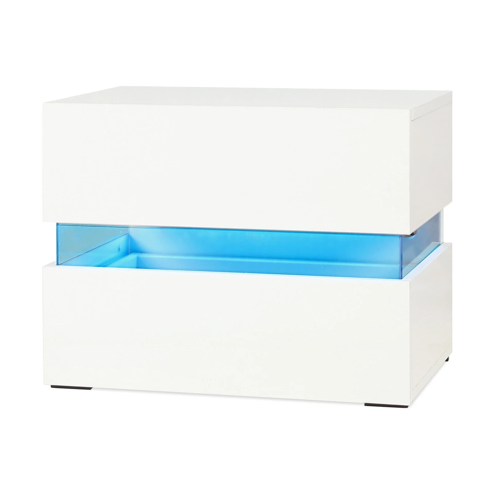 Zion LED Bedside Table - White - Image 3