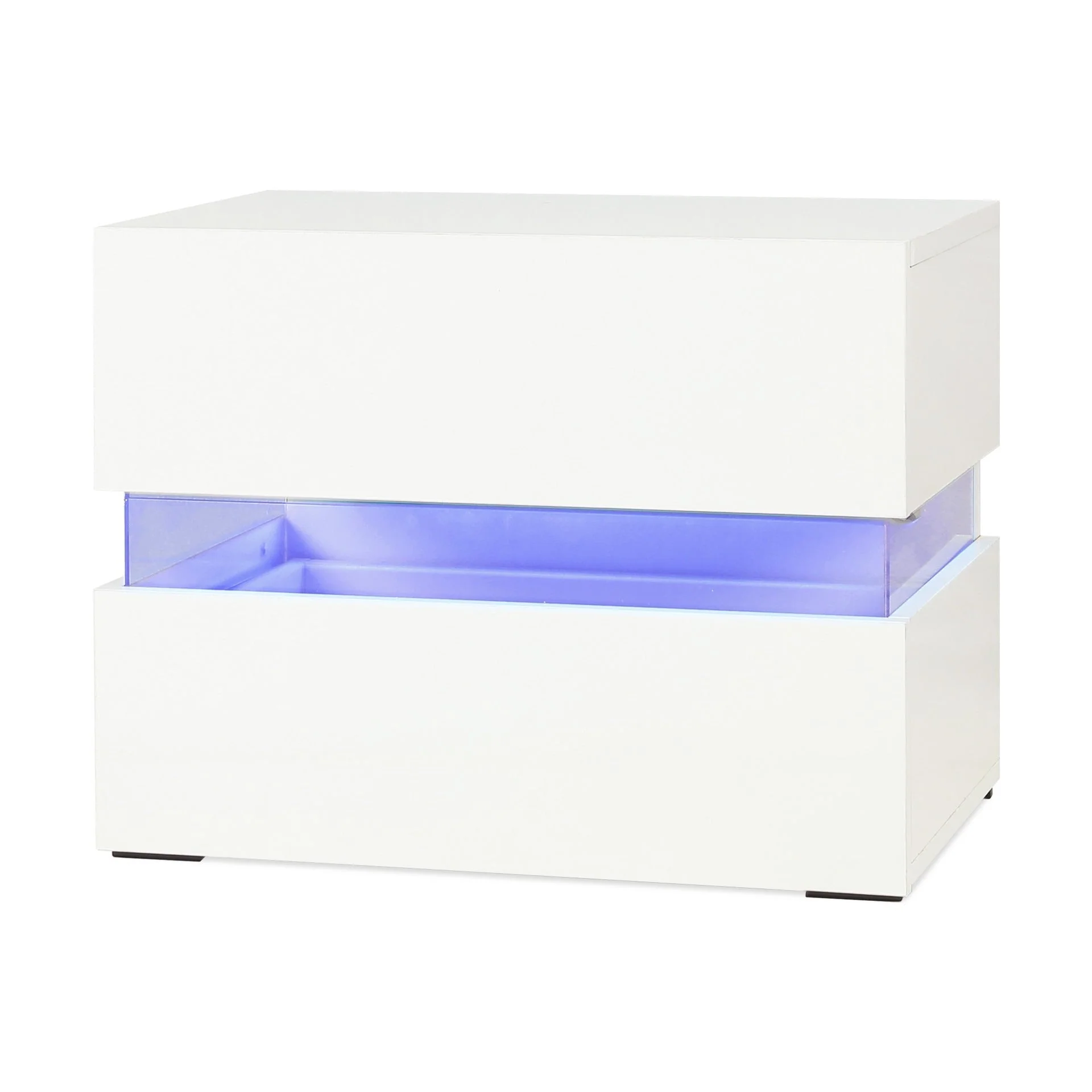 Zion LED Bedside Table - White - Image 4