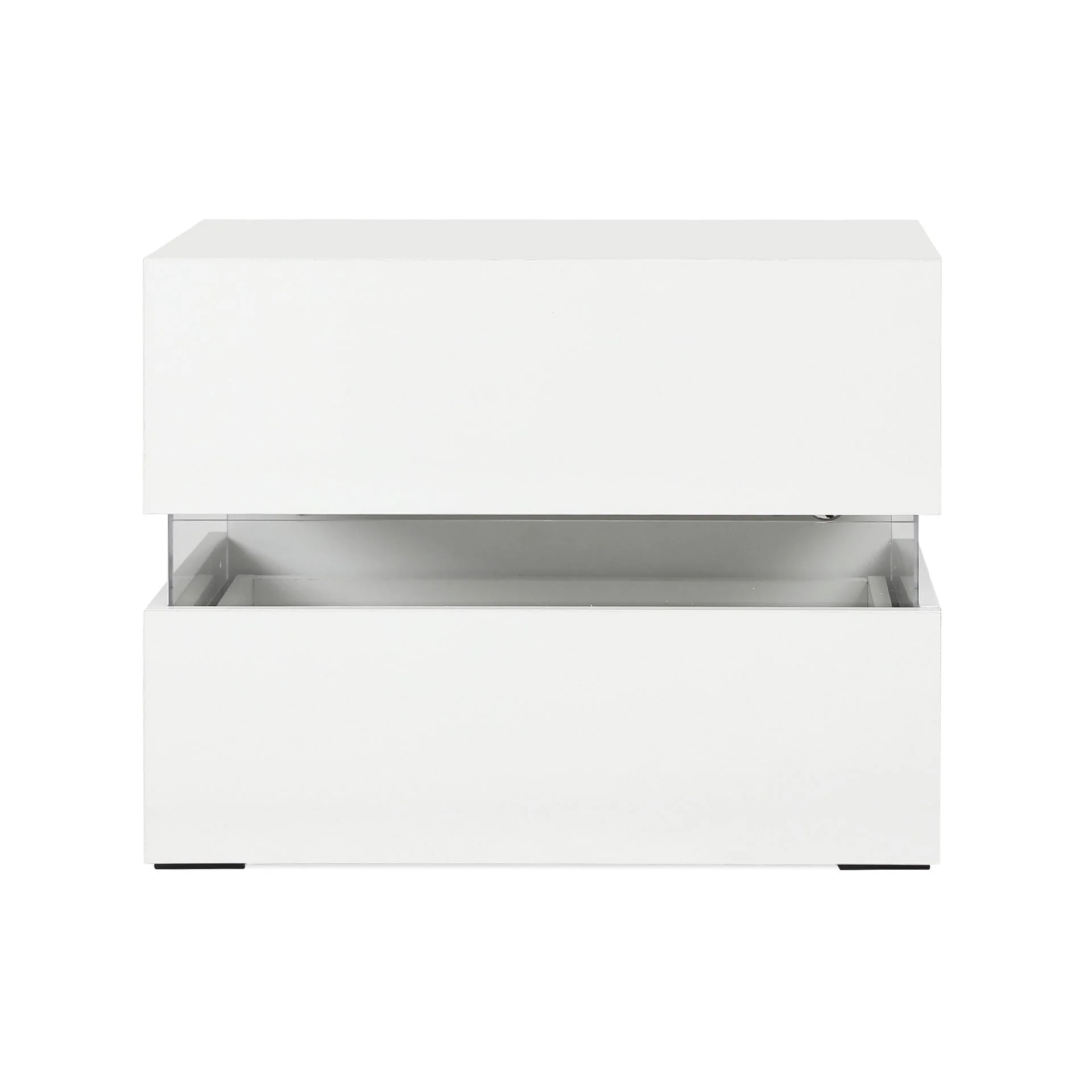 Zion LED Bedside Table - White - Image 6