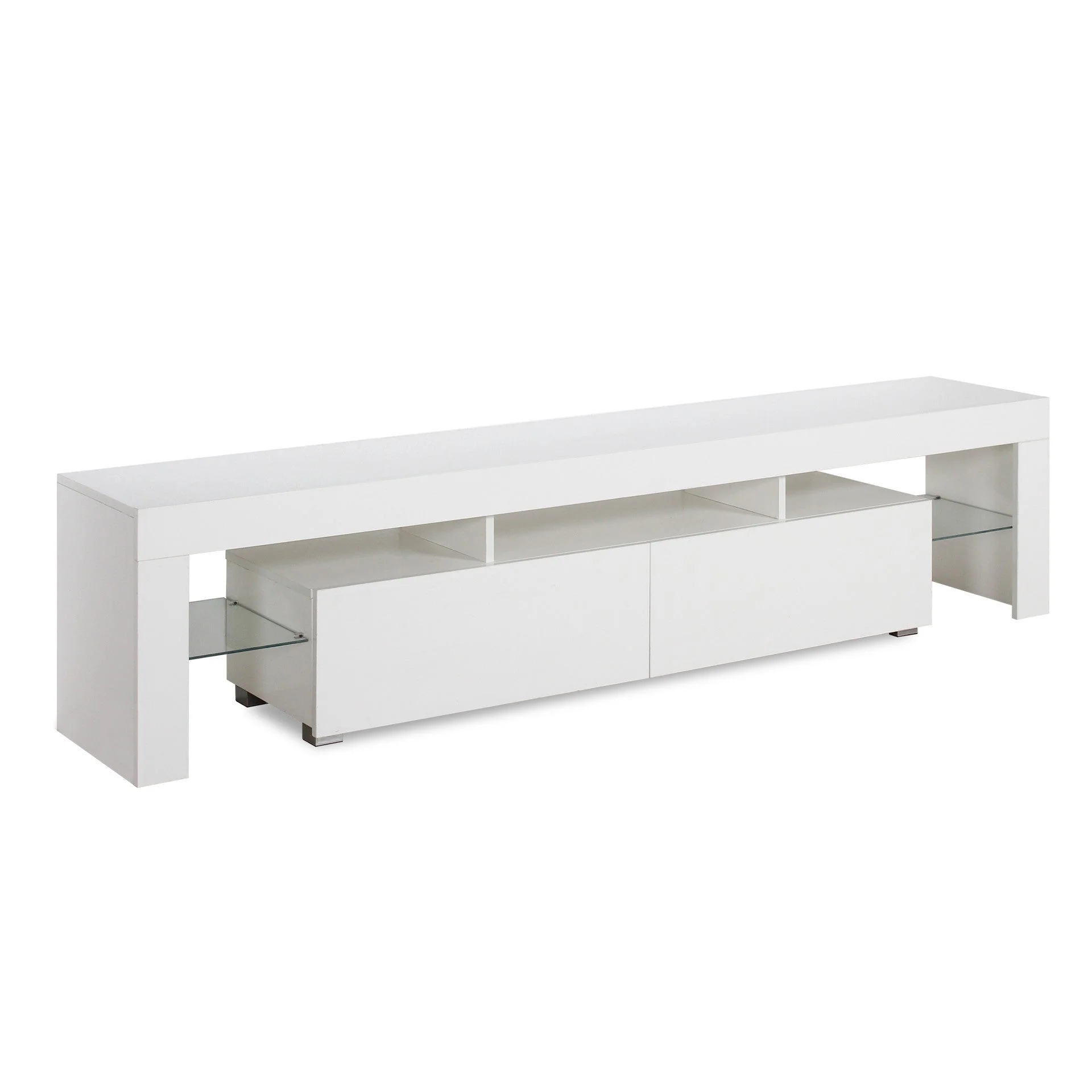 Zoar 1.9m LED Entertainment Unit - White - Image 11