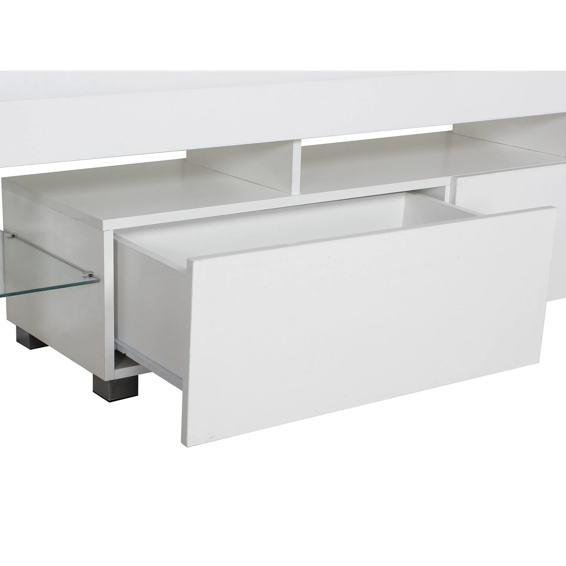 Zoar 1.9m LED Entertainment Unit - White - Image 12