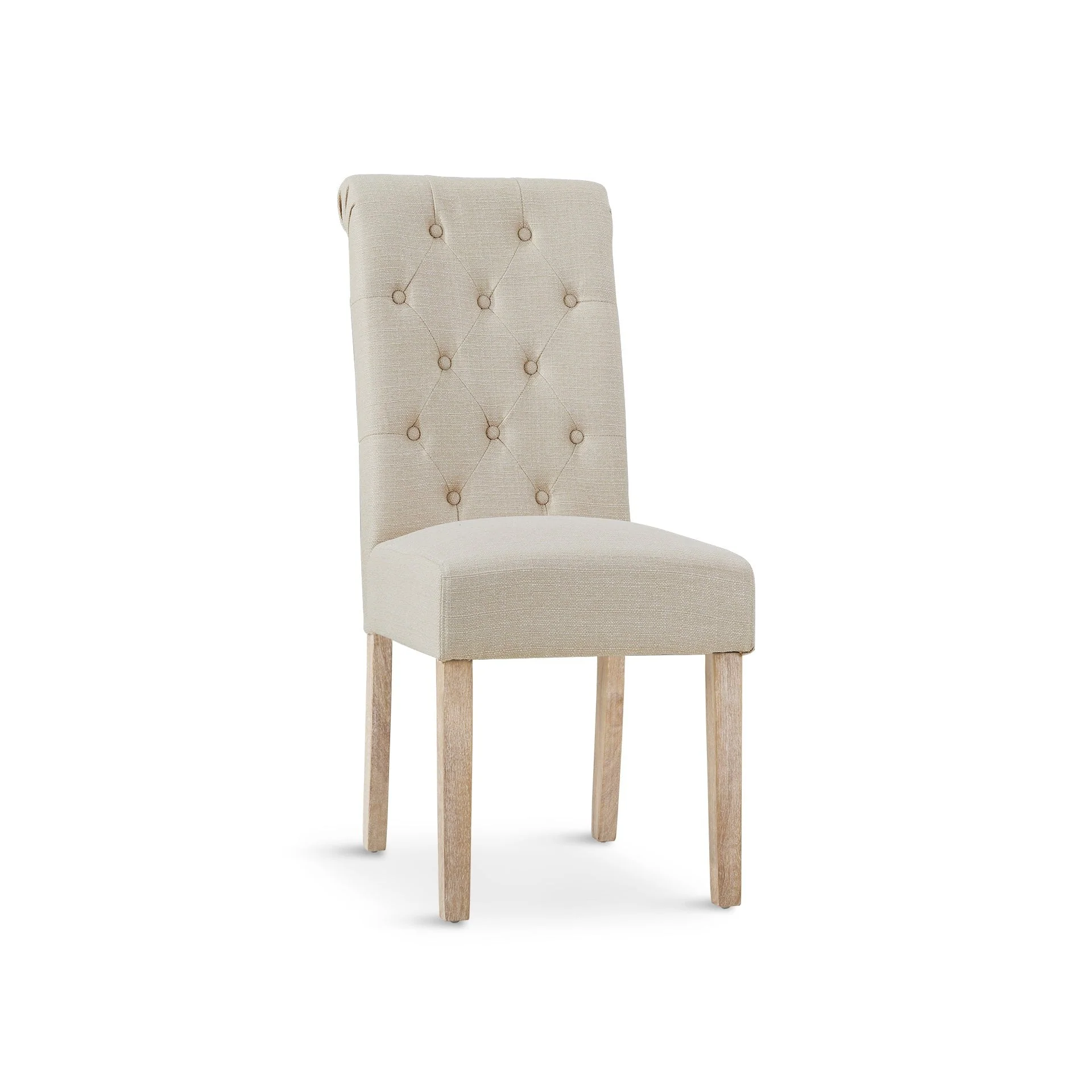 Zoey 6 Piece Upholstered Dining Chair - Beige - Image 9