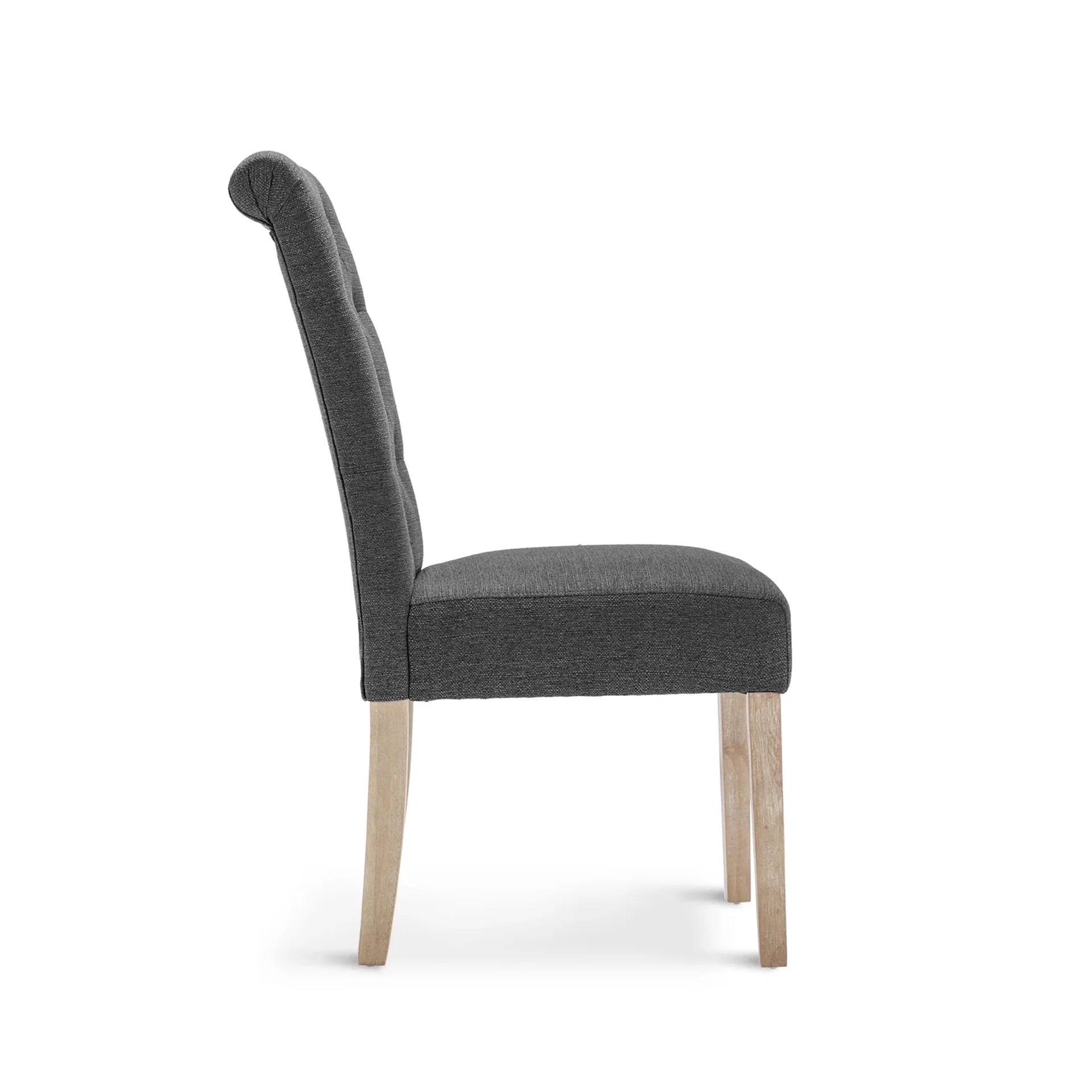 Zoey 6 Piece Upholstered Dining Chair - Dark Grey - Image 9