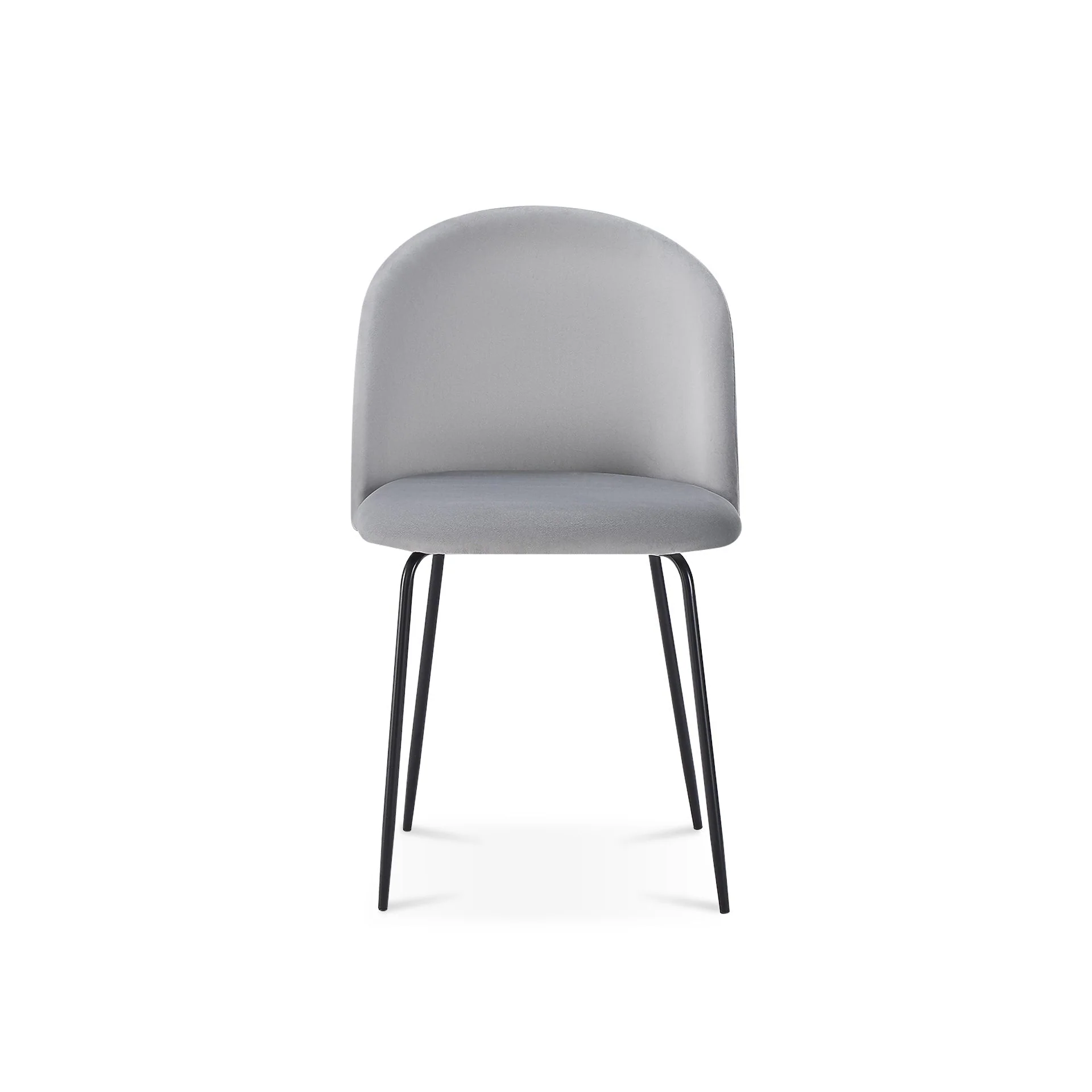 Zoya Dining Chair - Set of 4 - Grey + Black - Image 5