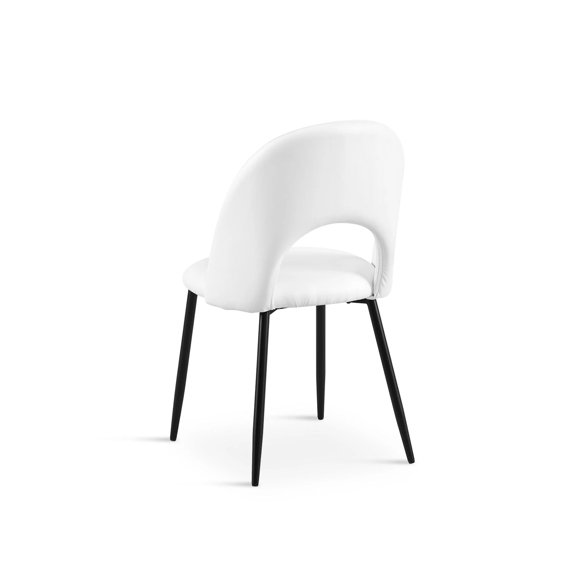 Zuri PU Leather Dining Chair - Set of 4 - White - Image 8
